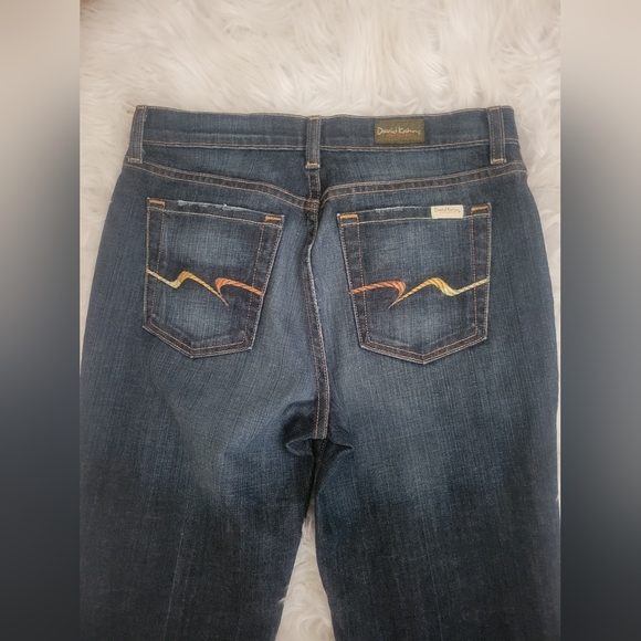 David Kahn-Wide Leg-Dark Denim-Womans Jeans Sz 6 - Picture 2 of 12